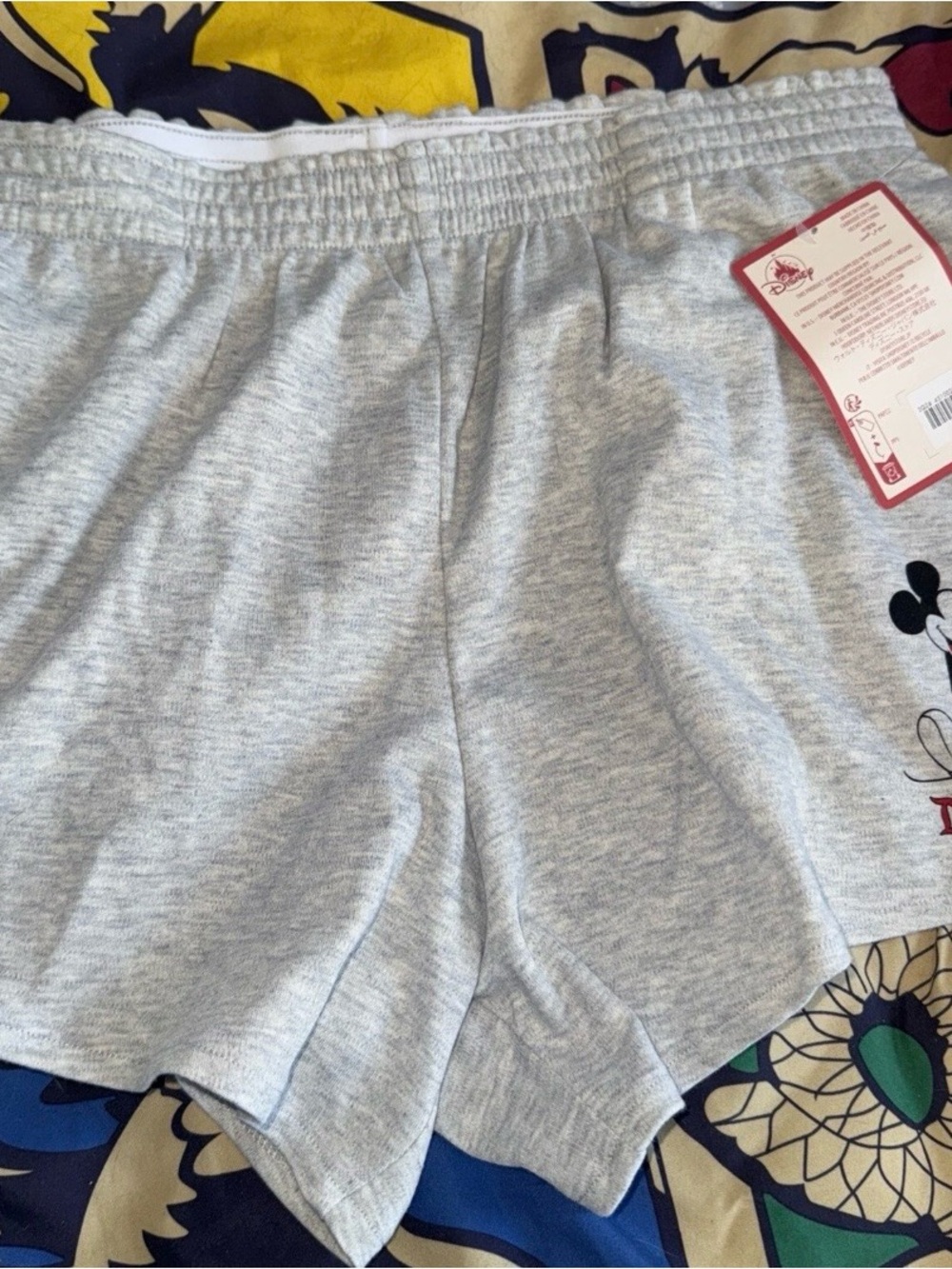 Disney Parks Disneyland Mickey Shorts Women's Size L New With Tags Gray Grey